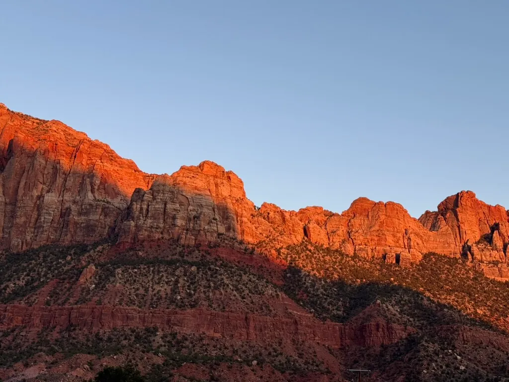 Red rock mountains of Southern Utah near St. George